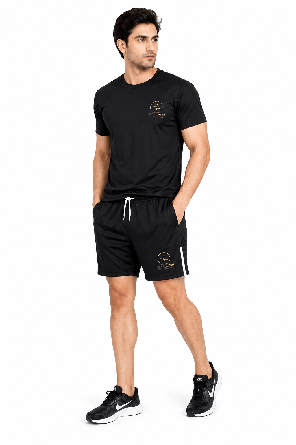 Leera Latha Performance Athletic Crew Neck Tee
